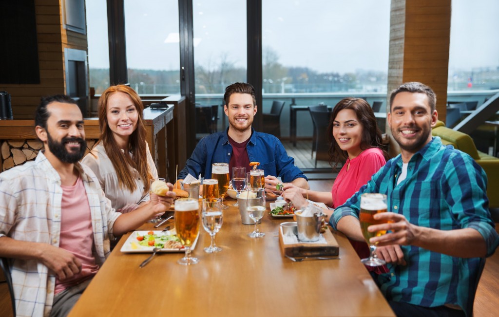 friends at a restaurant